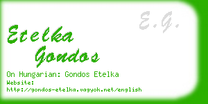 etelka gondos business card